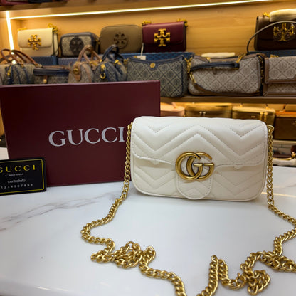 GG Mini Marmont - White (Ultra Premium)