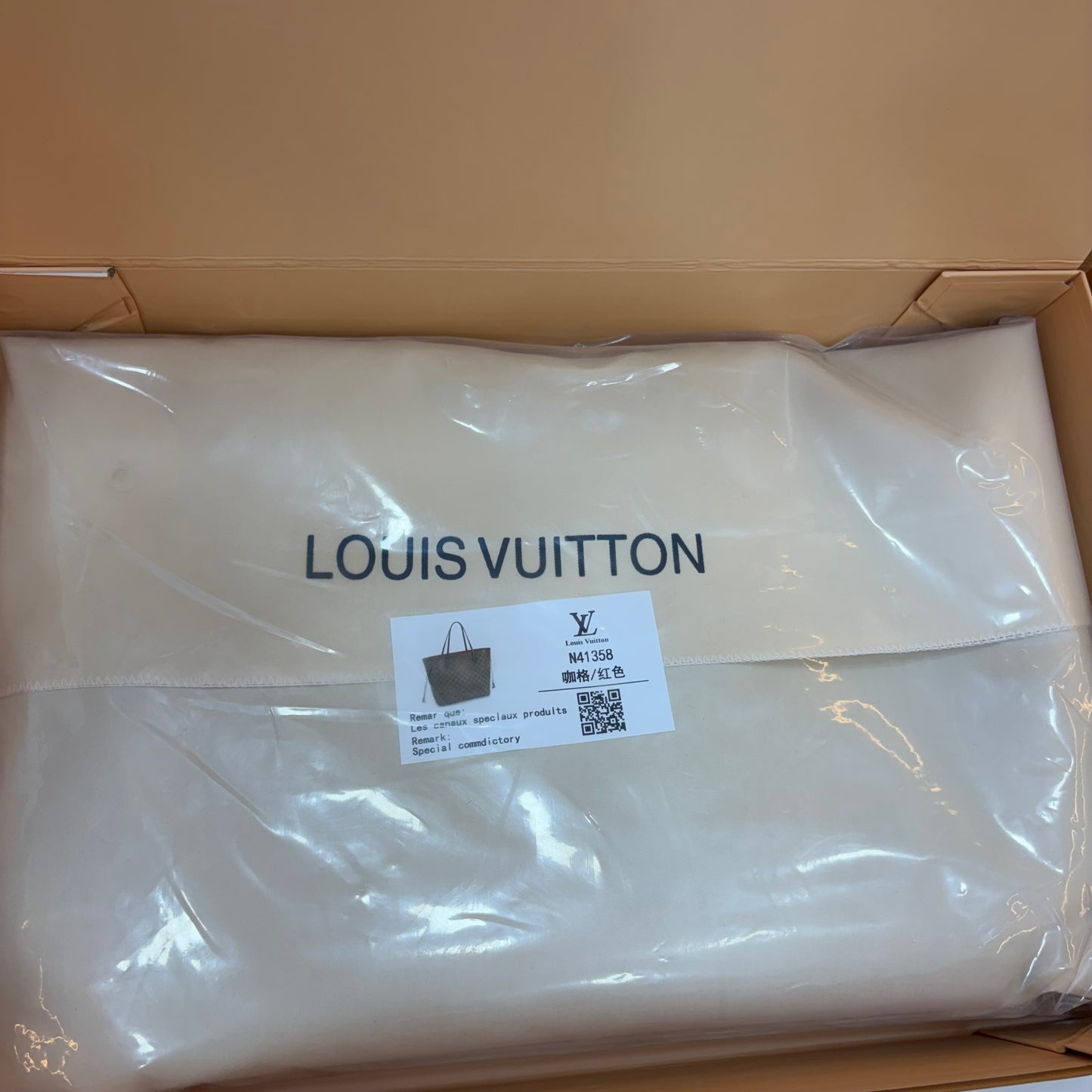 LV Neverfull MM Tote Bag - Double Box