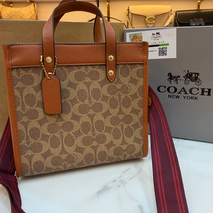 COCH Fields Crossbody/Shoulder Bag - Tan Signature