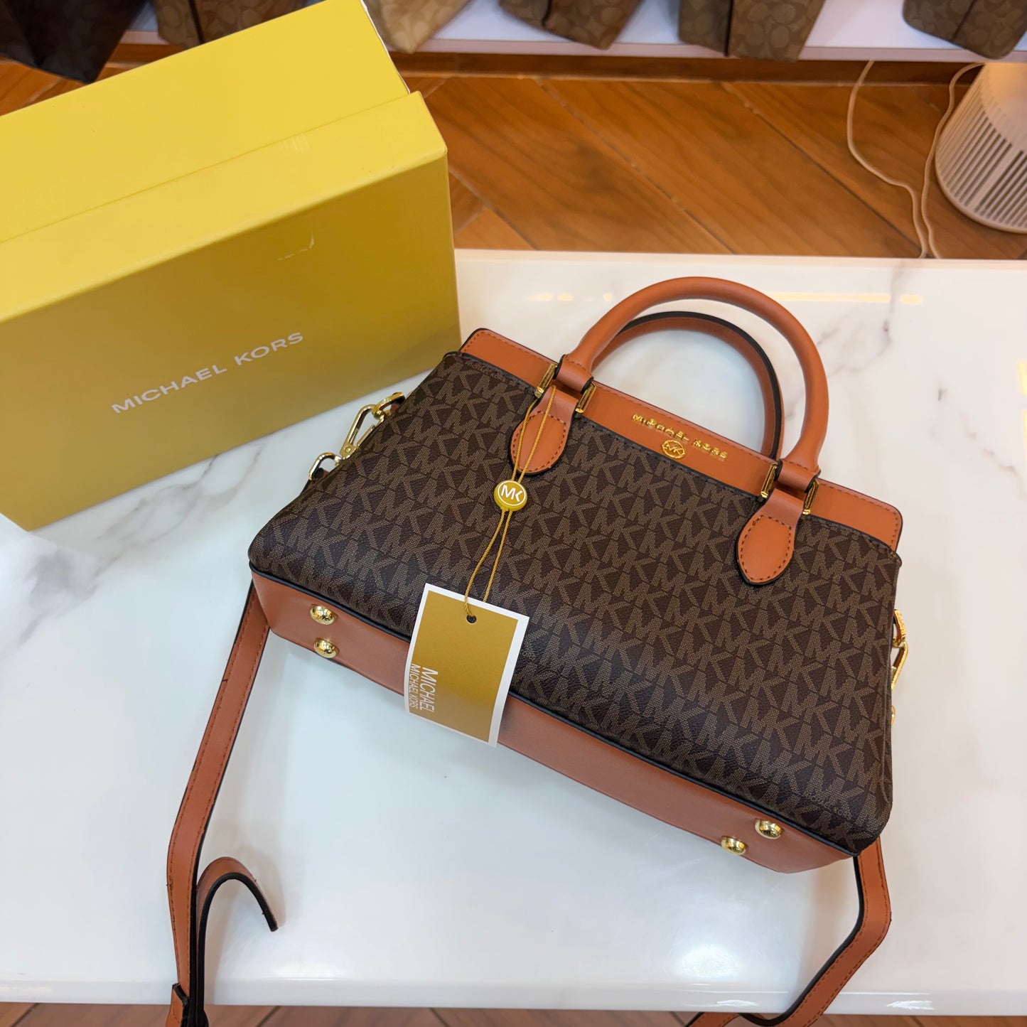 MK Satchel - Brown Tan