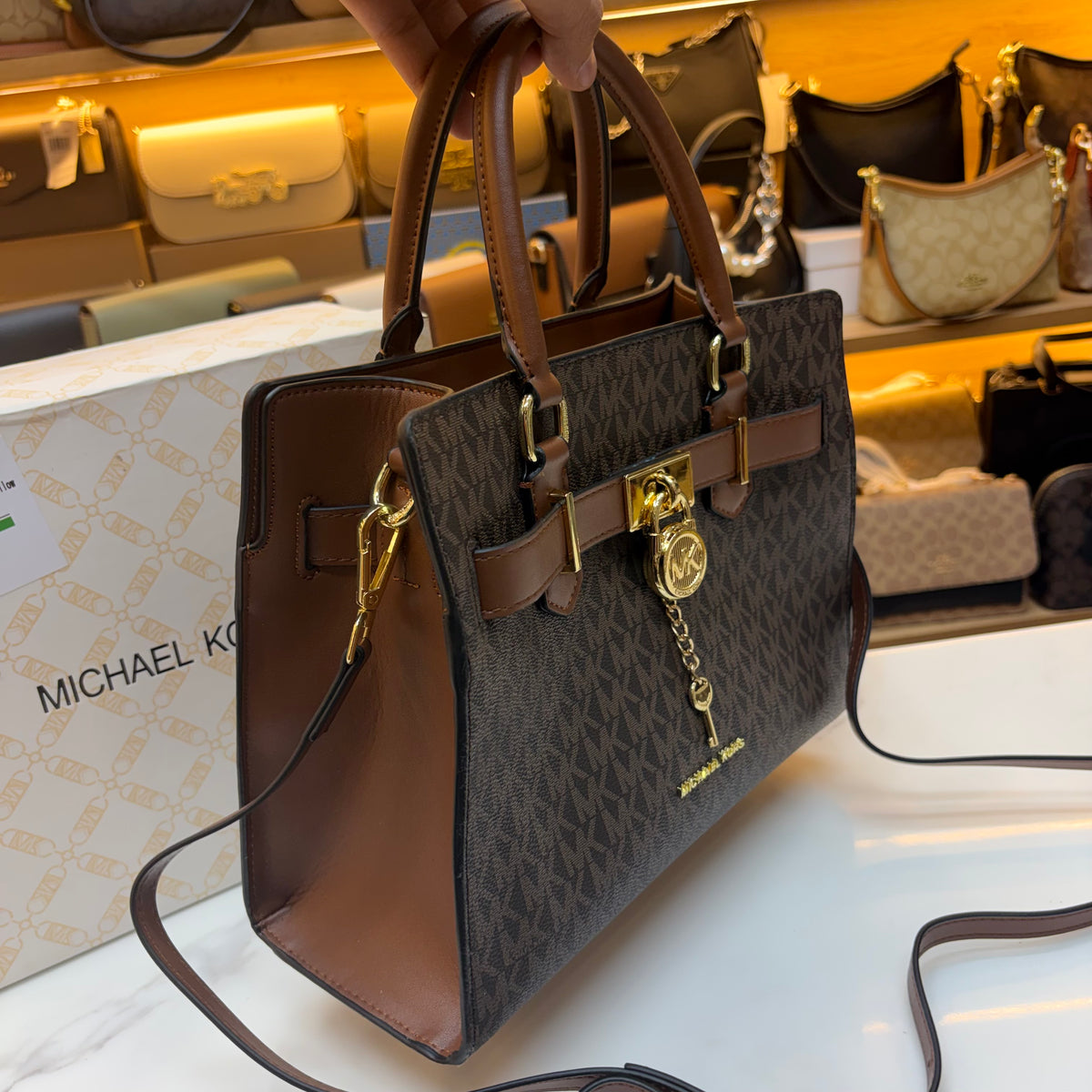 MK Hamilton Medium Satchel - Coffee