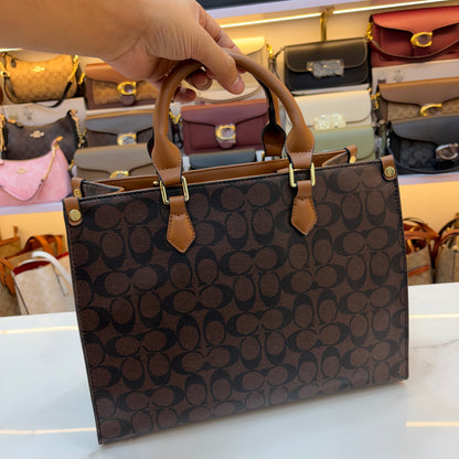 COCH MAGGIE Medium TOTE - Tan Coffee