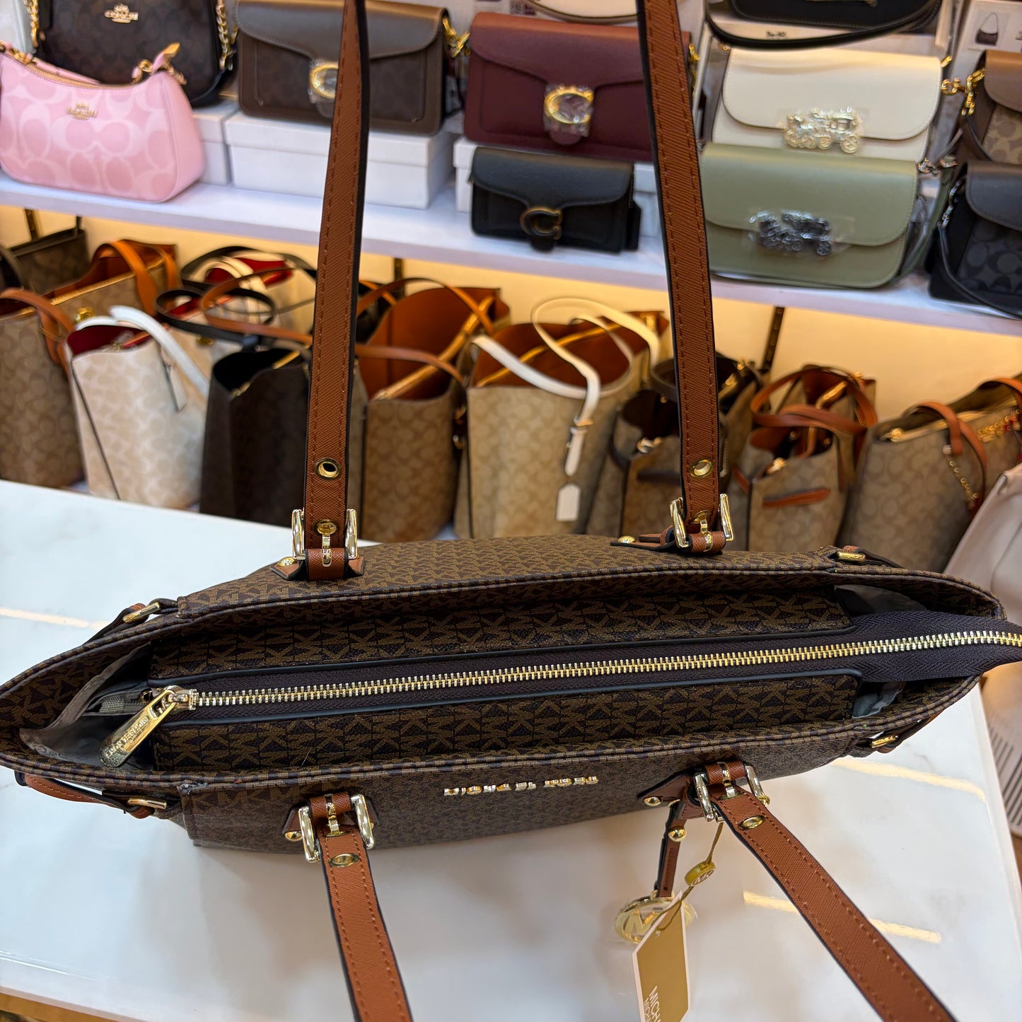 MK Voyager Tote - Brown