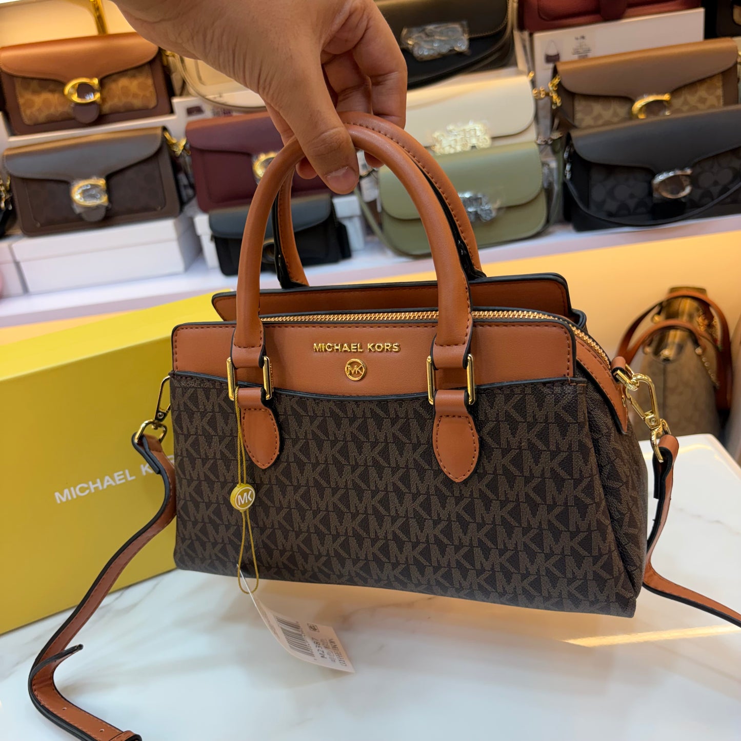 MK Satchel - Brown Tan