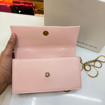 CNK Kristine Sculptural Handle Handbag - Light Pink
