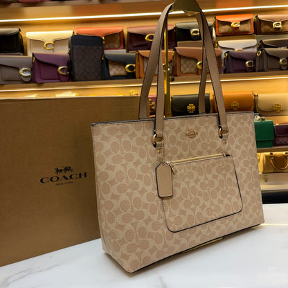 Coch Station Tote Bag - Beige (Ultra Premium With Box)