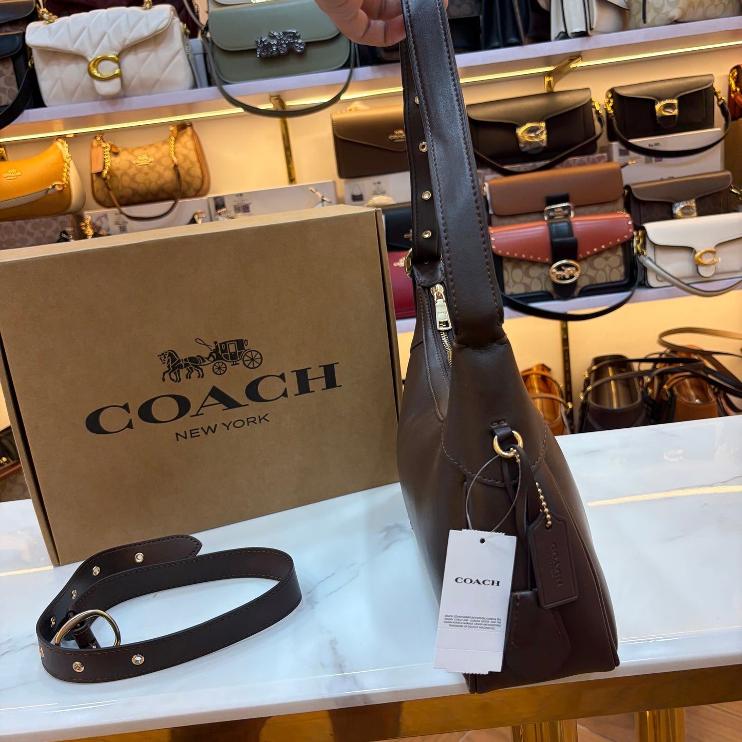 COCH ELLA Shoulder Bag - Coffee