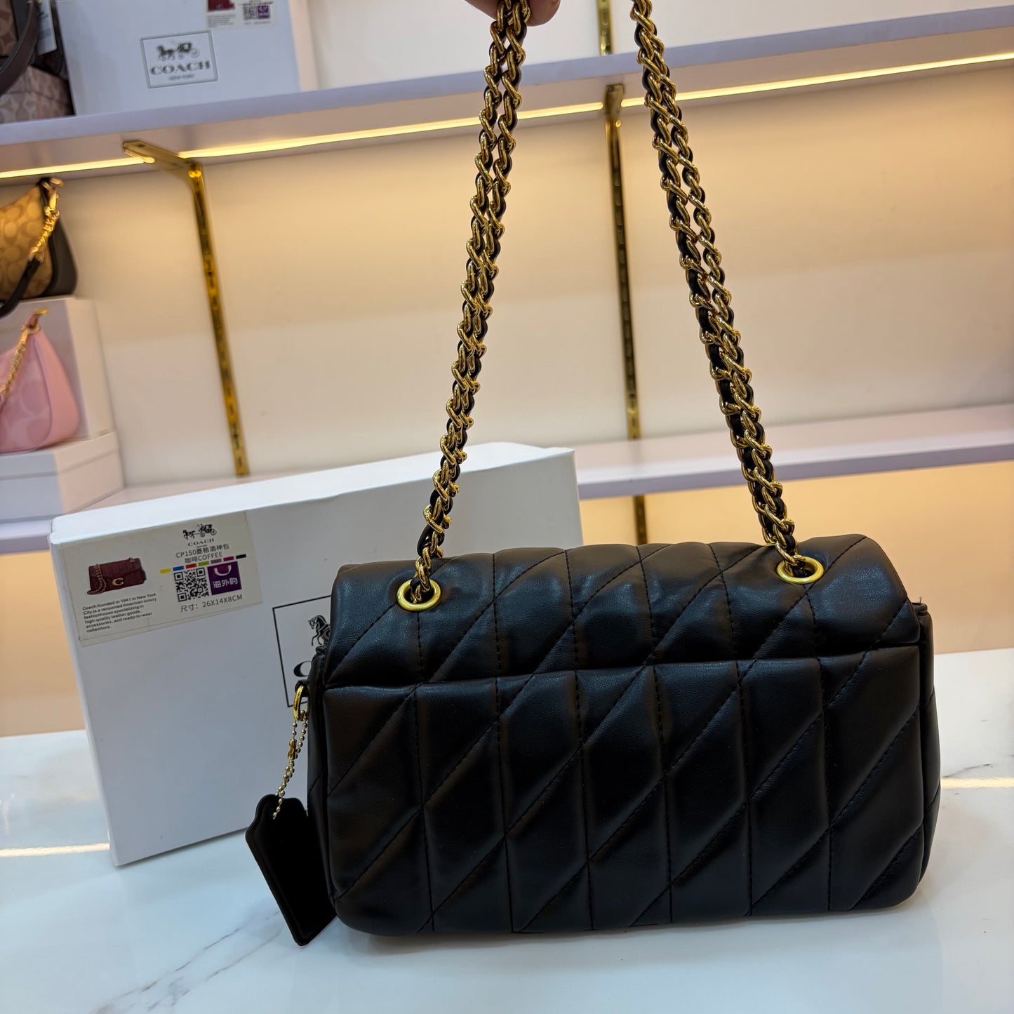 COCH QUILTED TABBY 26 - Black