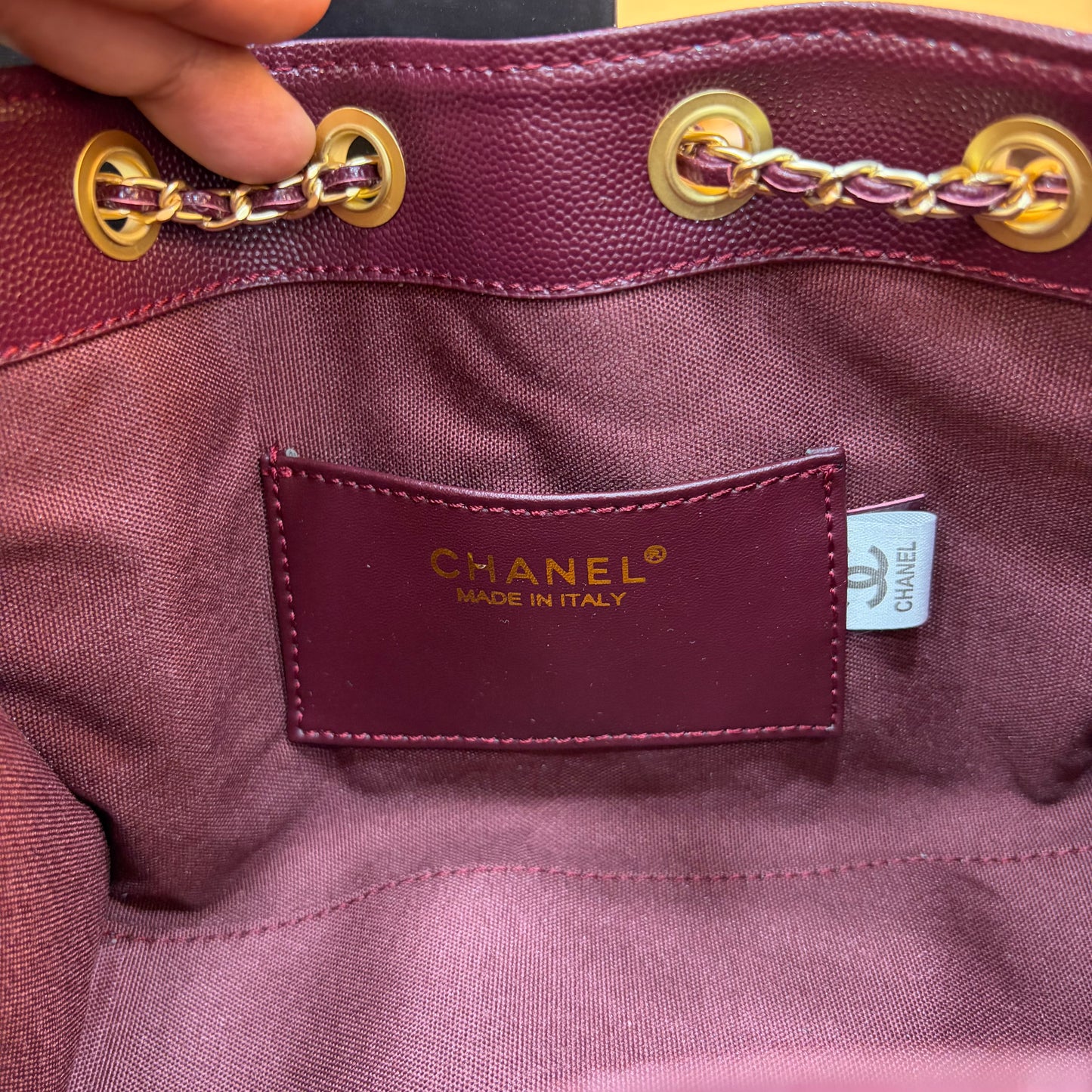 Chanel 25 Small Handbag - Wine