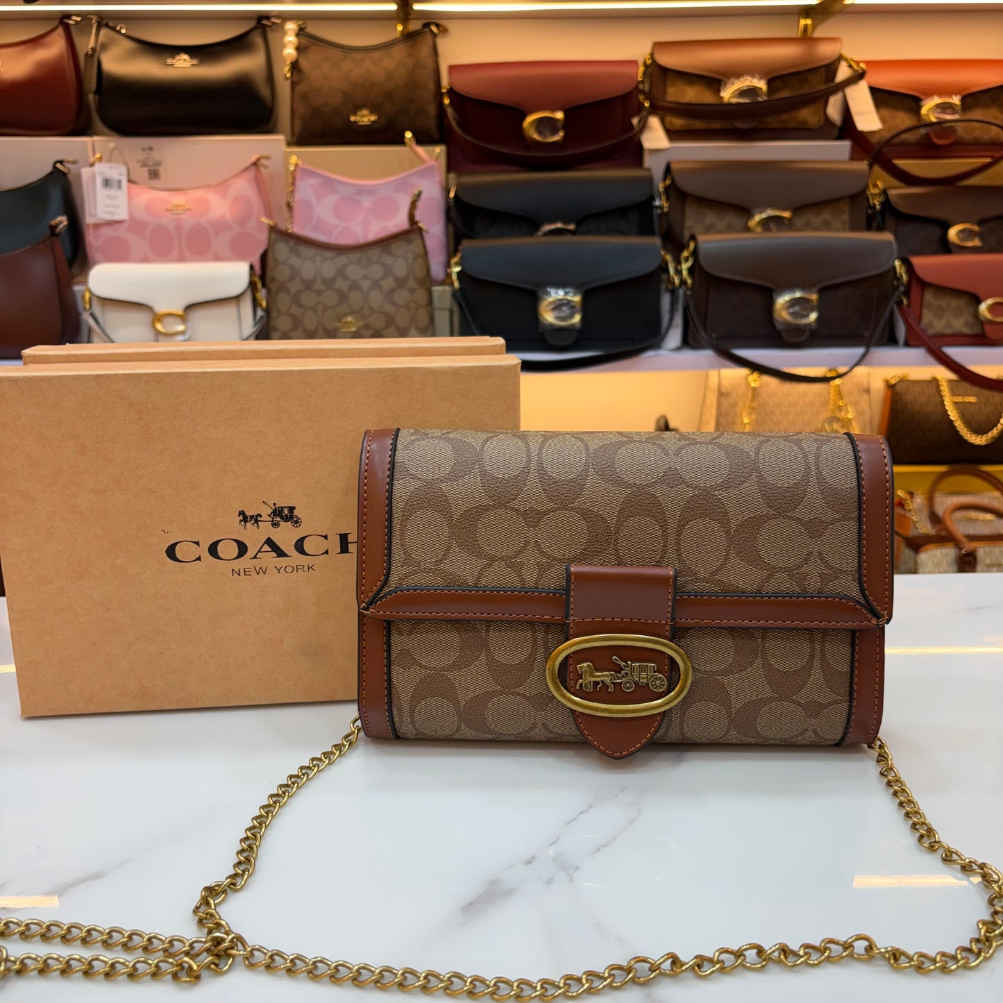 CH Clutch Sling - Tan Apricot