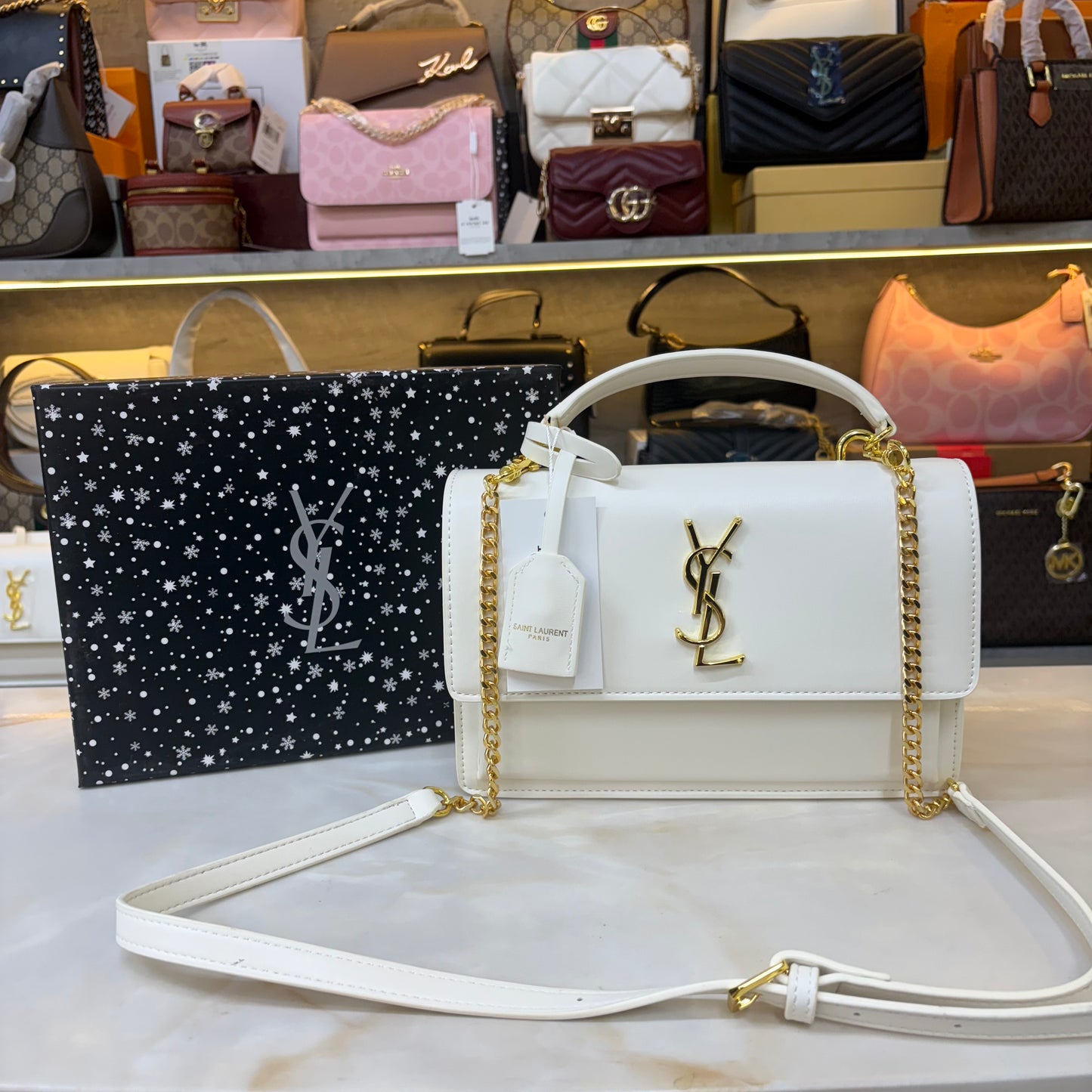 YS99 Sunshine Crossbody/Sling Bag (Ultra Premium) - White