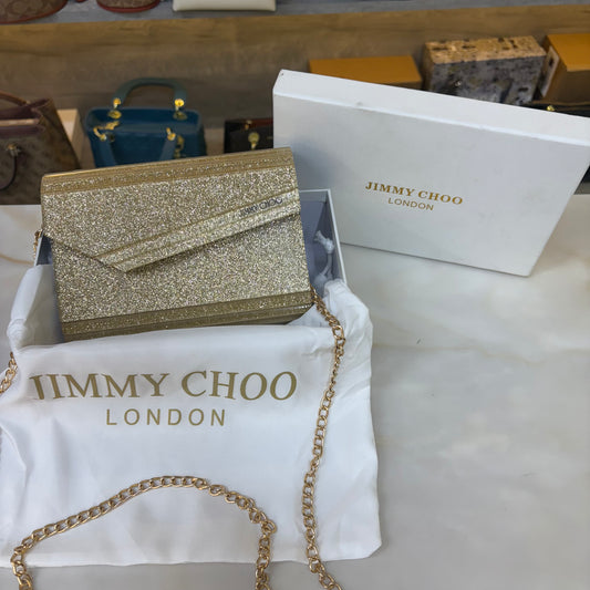 JC Candy Clutch Shimmer Gold - Acrylic