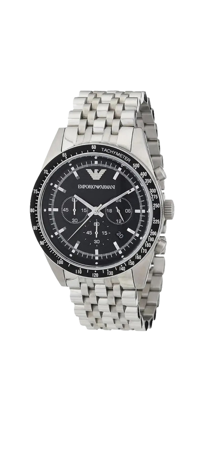 E A Analog Black Dial Men's Watch