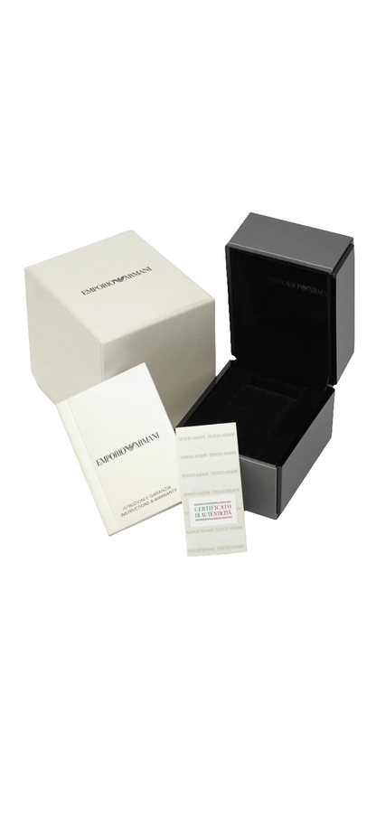 E A Analog Black Dial Men's Watch