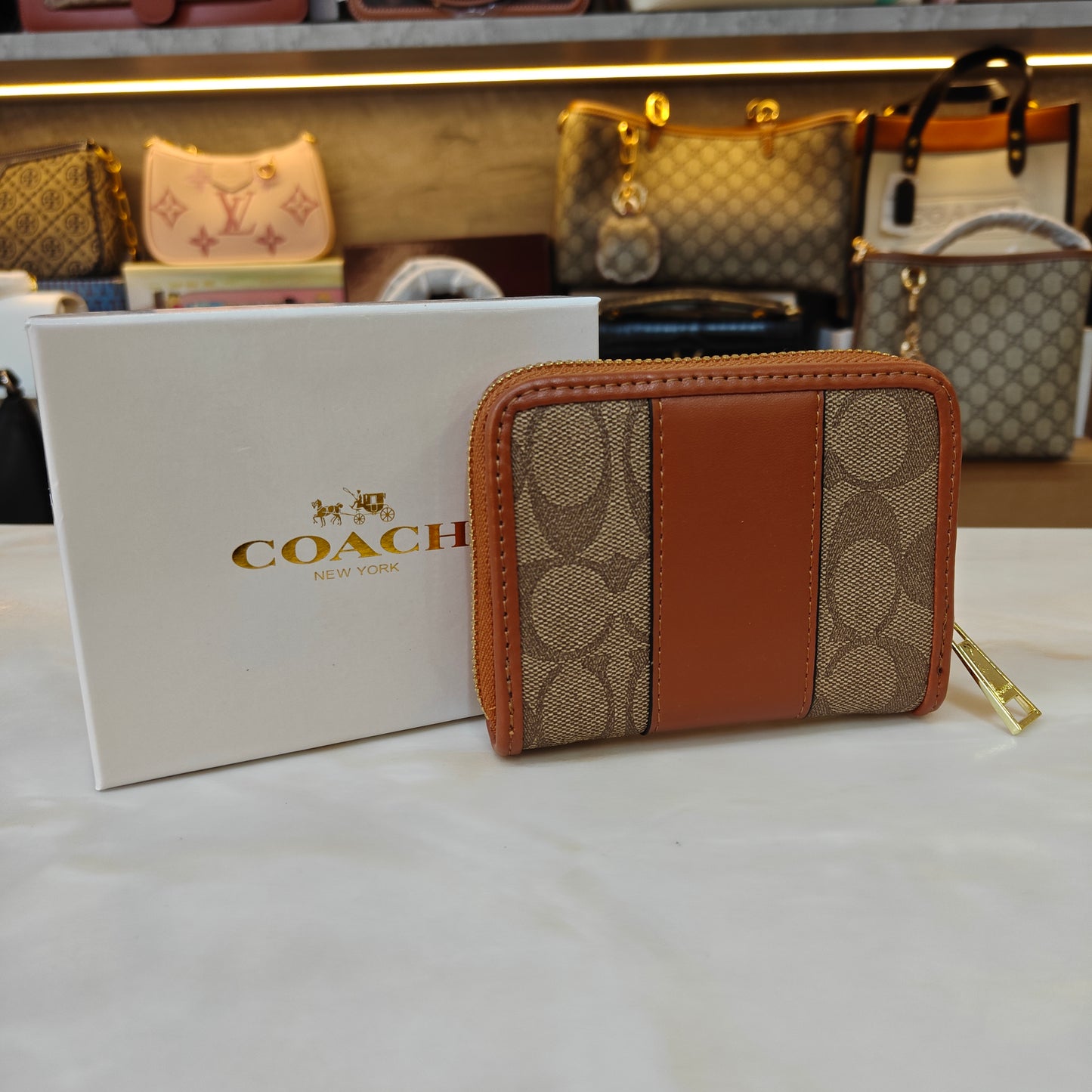 CH Mini Wallet - Tan Apricot