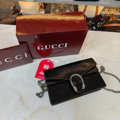 GG90 Diana Crossbody Double Box Packaging - Glossy Black Colour