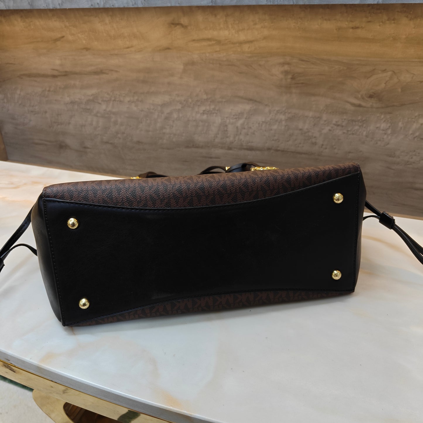 MK55 - 3 Partition Tote Bag (Large) ( Coffee Black Colour)