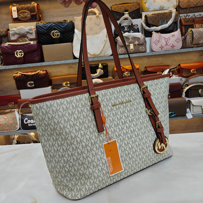MK Large Tote - White Colour