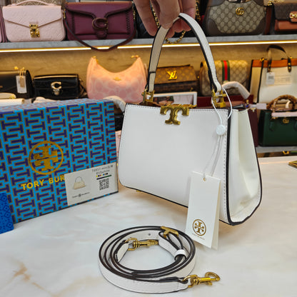 TB Mini Satchel - White