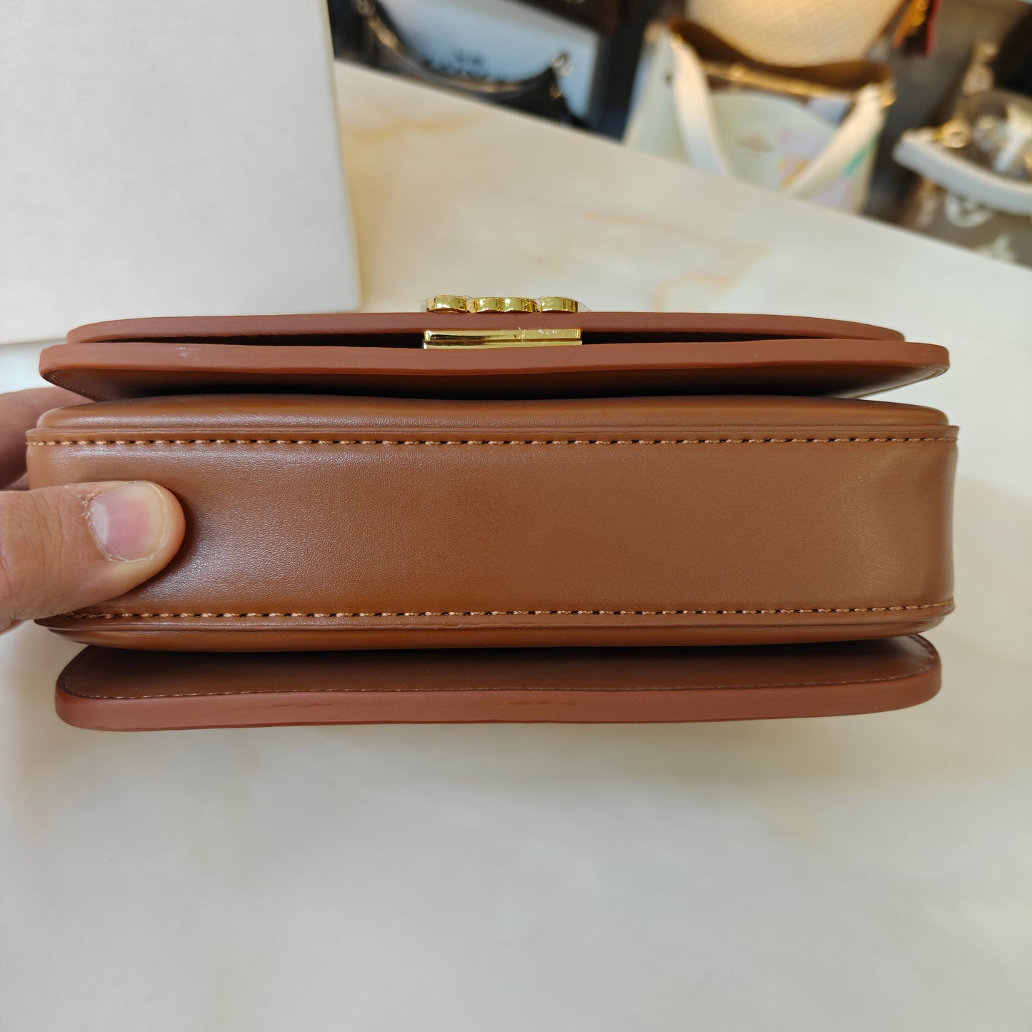 LW Goya Silk Handbag - Brown (Ultra Premium)