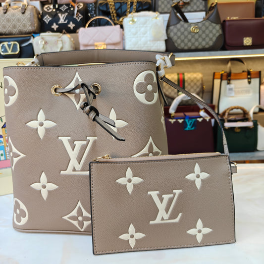 LVN Neo Neo MM Bucket Bag (Ultra Premium) - Beige