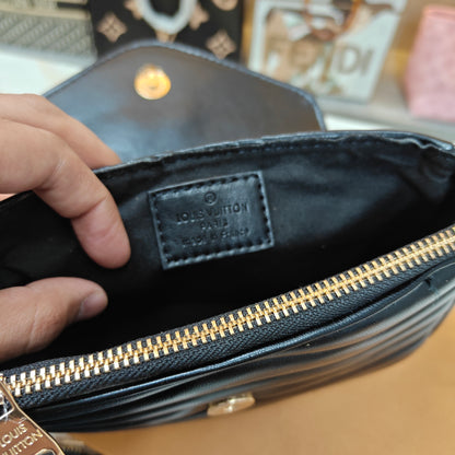 LV Sling Quilted - Black