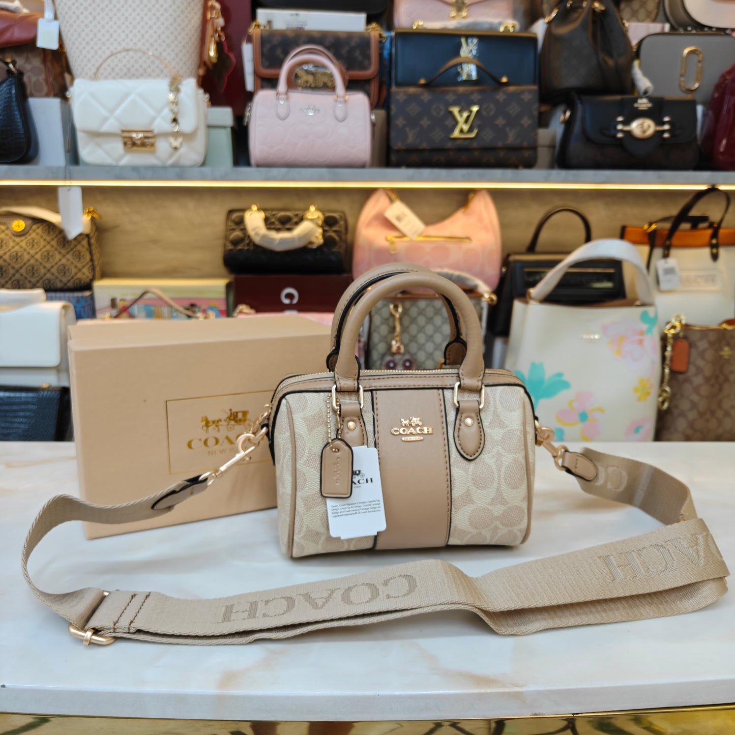 CH Speedy Crossbody Satchel - Light Apricot