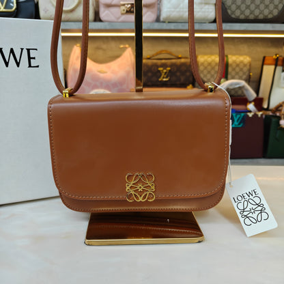 LW Goya Silk Handbag - Brown (Ultra Premium)