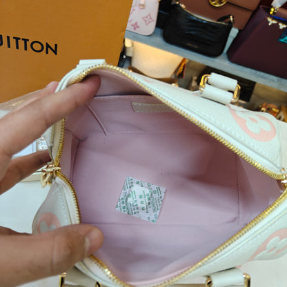 LV Speedy Bandoulière - Cream Pink (Ultra Premium)