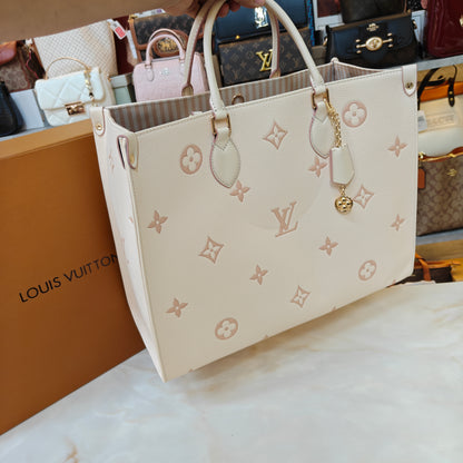 LVB 41cm OTG Large Tote Bag - Cream Pink (Double Box Ultra Premium)