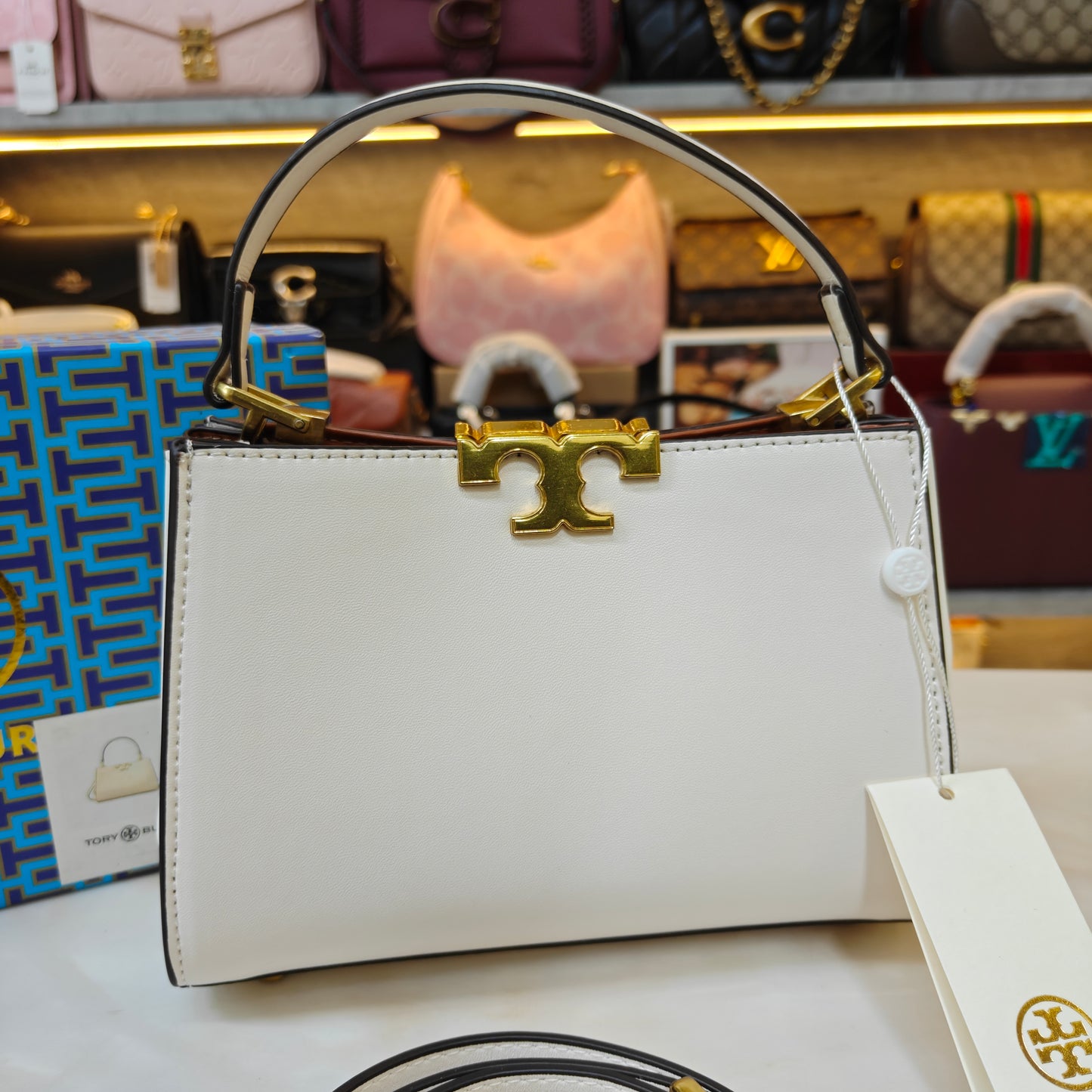 TB Mini Satchel - White