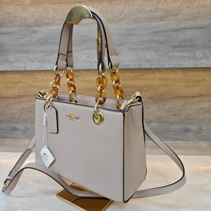 CH44 - Satchel Bag (Beige Colour)