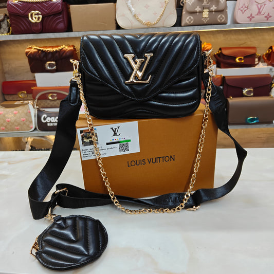 LV Sling Quilted - Black
