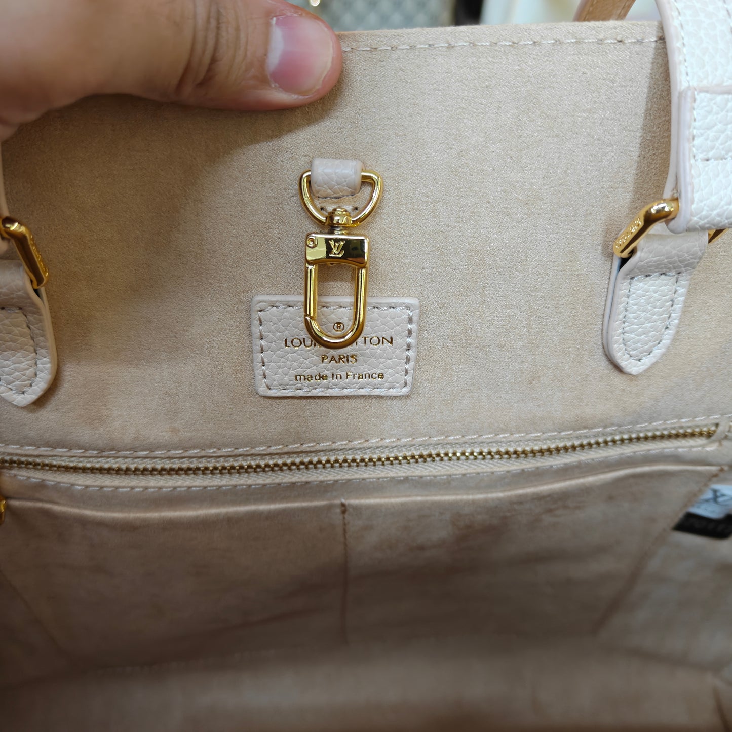 LVB 41cm OTG Large Tote Bag - Cream Pink (Double Box Ultra Premium)