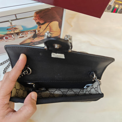 GG Diana Crossbody Bag (Double Box Packaging) - Black Trim