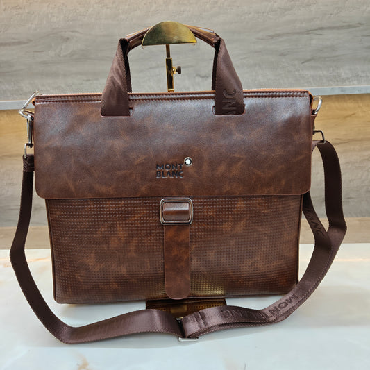 MB Laptop Bag - Brown Colour (Large)