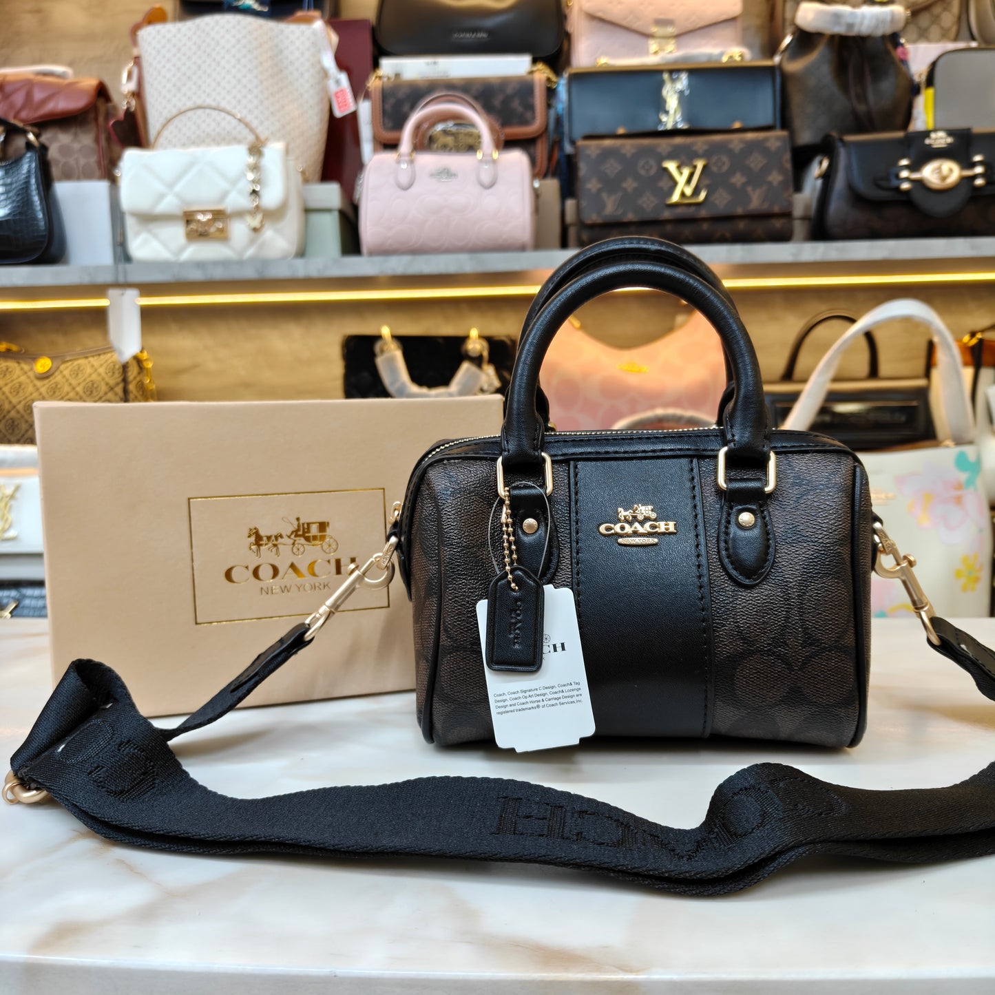 CH Speedy Crossbody Satchel - Coffee