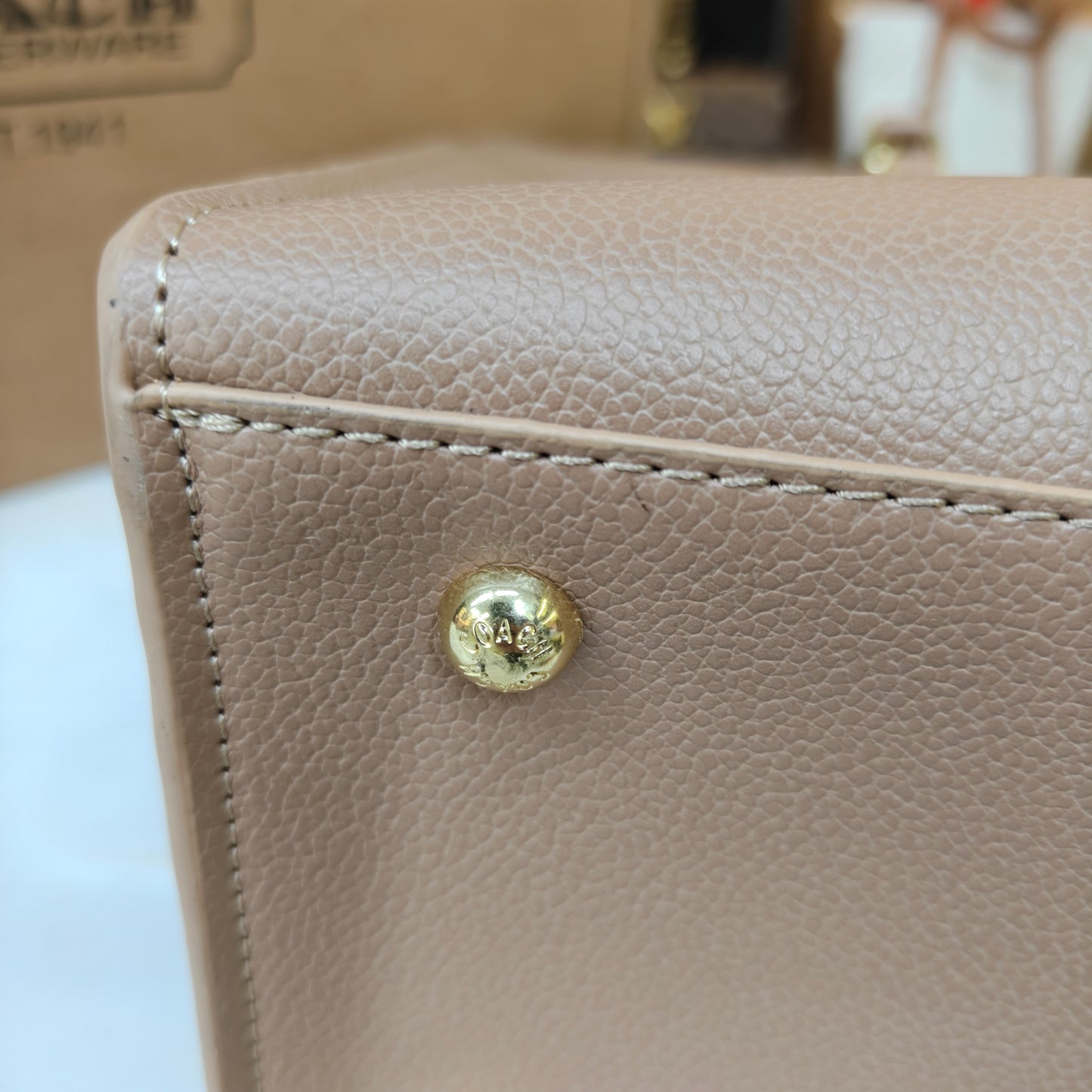 CH Maggie Tote Bag - Ultra Premium with Box (All Beige)