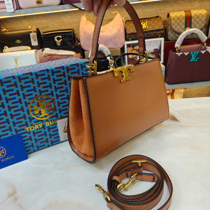 TB Mini Satchel - Tan