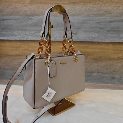 CH44 - Satchel Bag (Beige Colour)