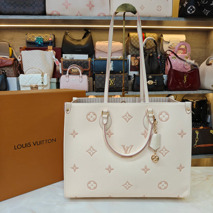 LVB 41cm OTG Large Tote Bag - Cream Pink (Double Box Ultra Premium)