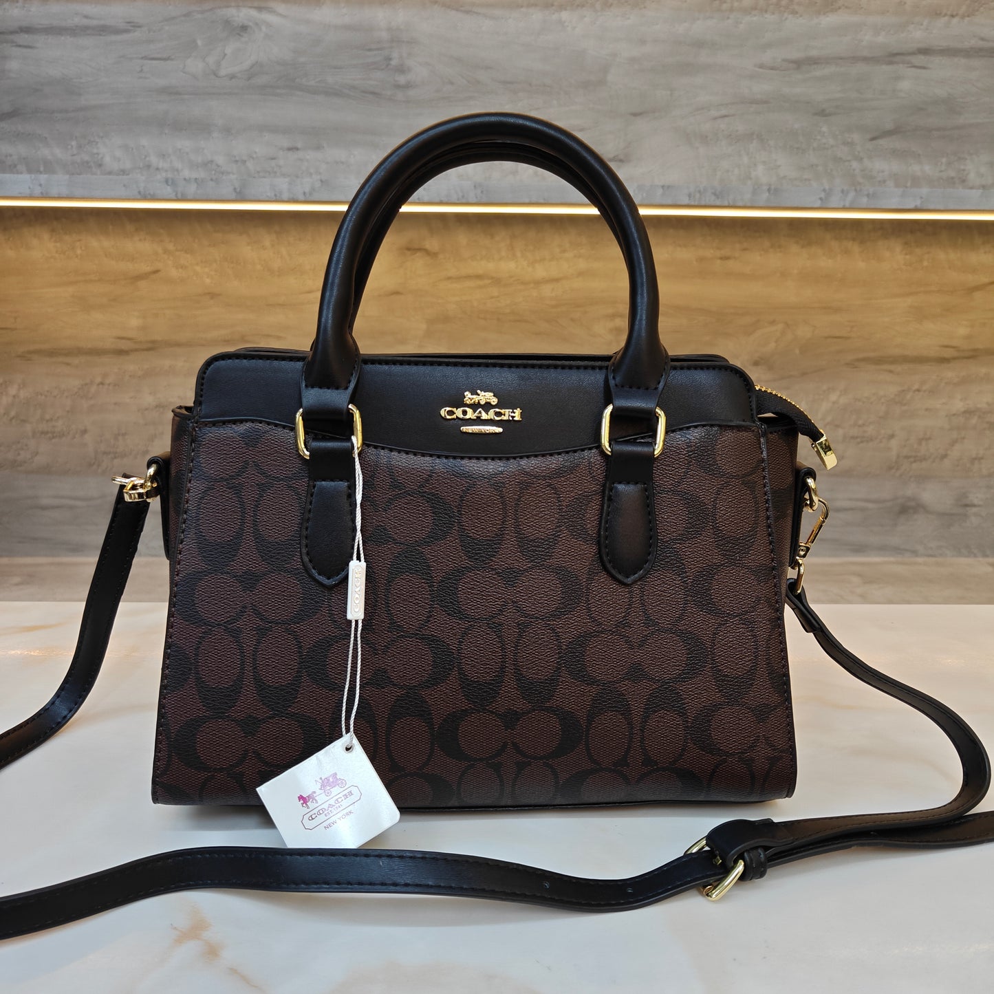 CH Satchel Bag (Coffee Black)