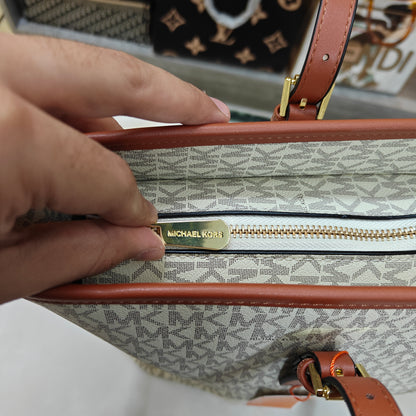 MK Large Tote - White Colour