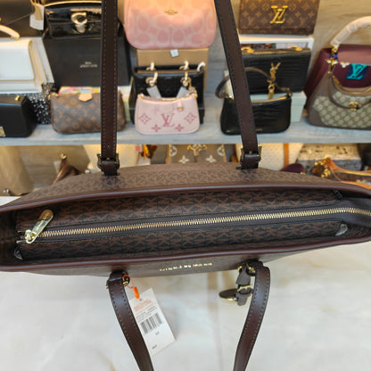 MK86 3 Partition Tote Bag - Coffee Colour