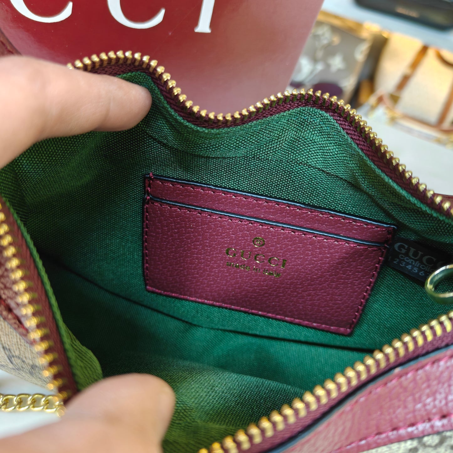 GG Ophidia Shoulder Bag (Ultra Premium (Wine Addition)