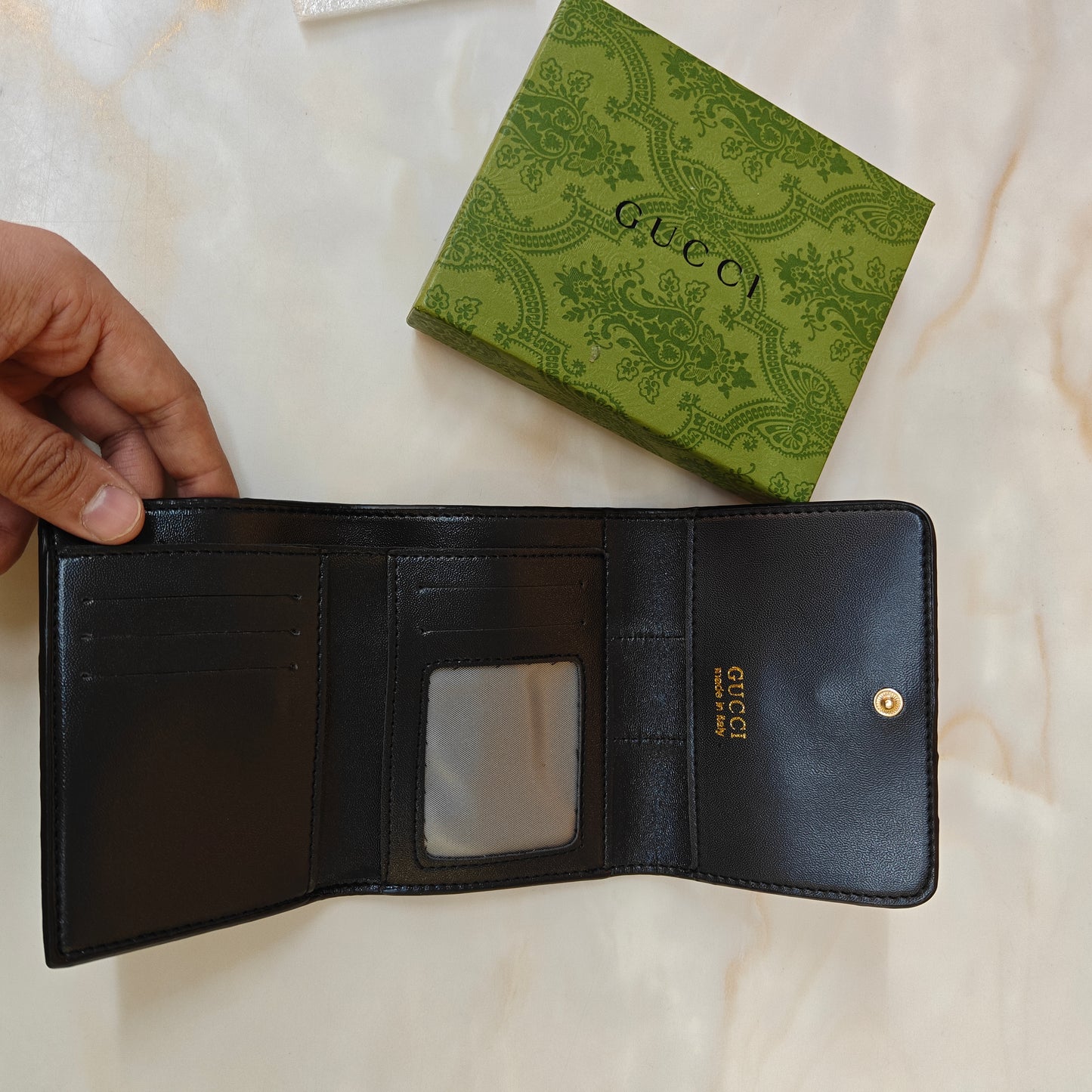 GG 3 Fold Wallet