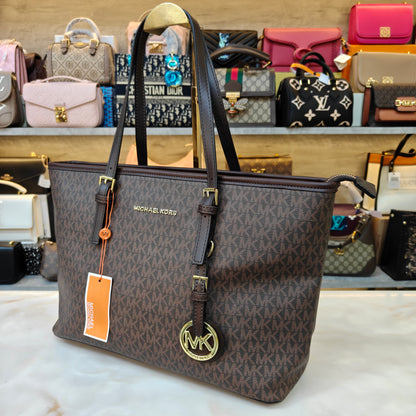 MK86 3 Partition Tote Bag - Coffee Colour