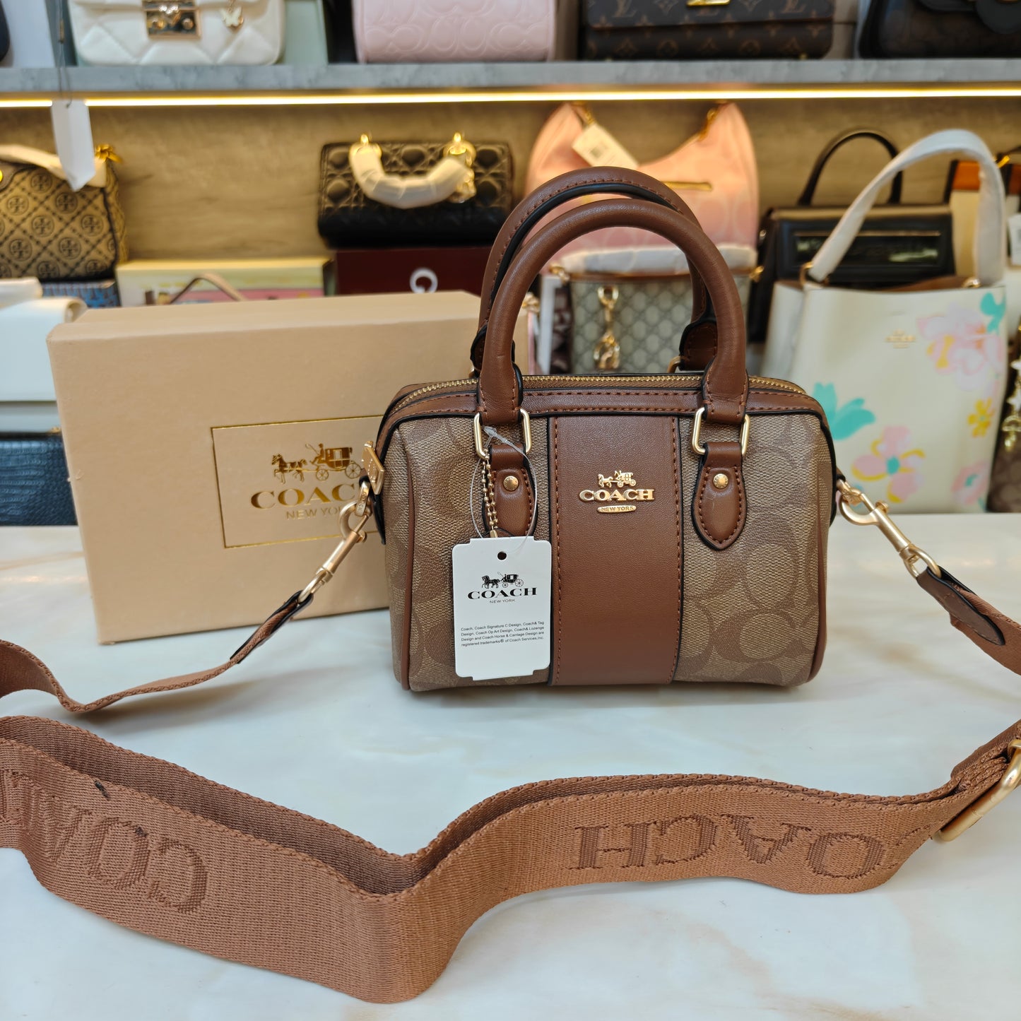 CH Speedy Crossbody Satchel - Tan Apricot