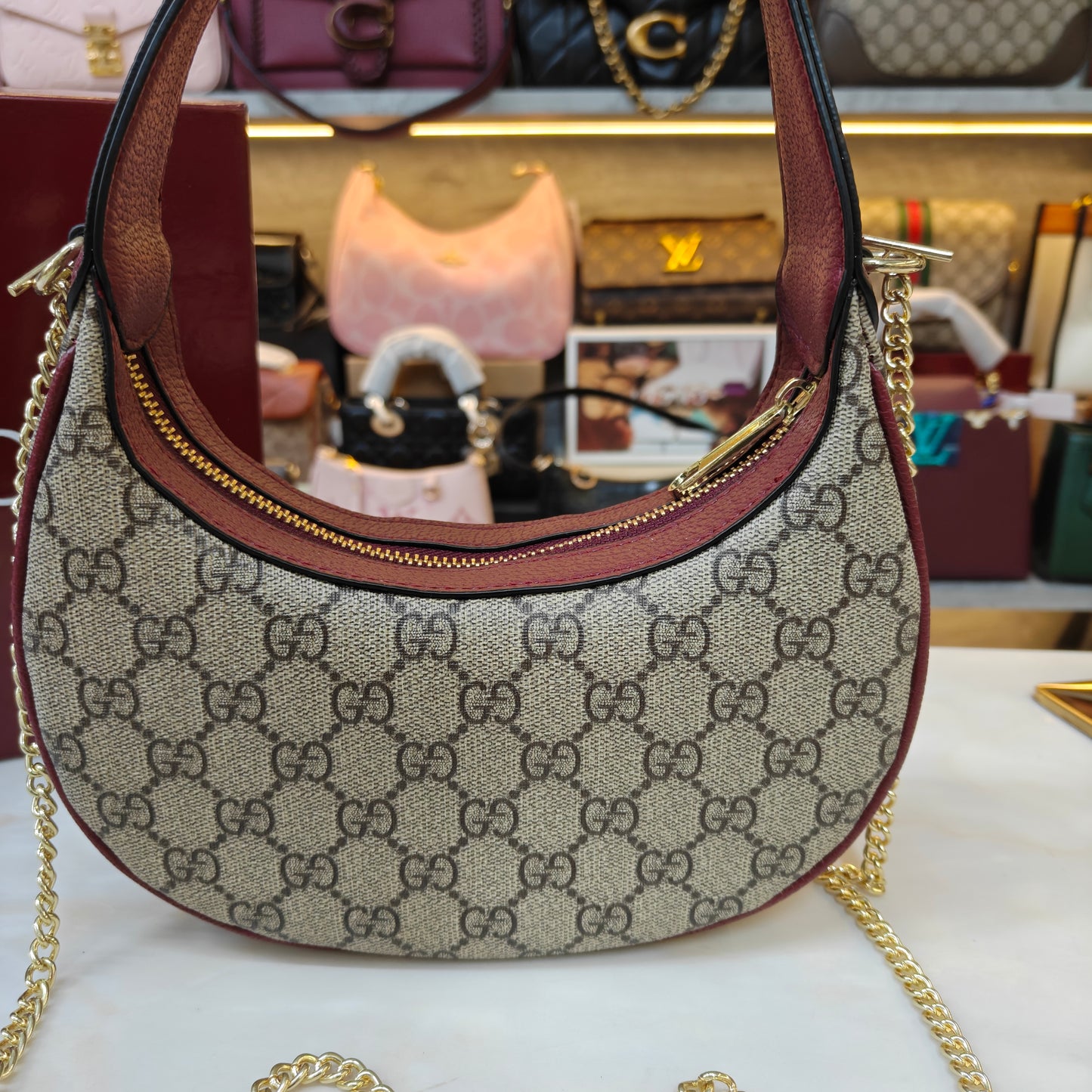 GG Ophidia Shoulder Bag (Ultra Premium (Wine Addition)