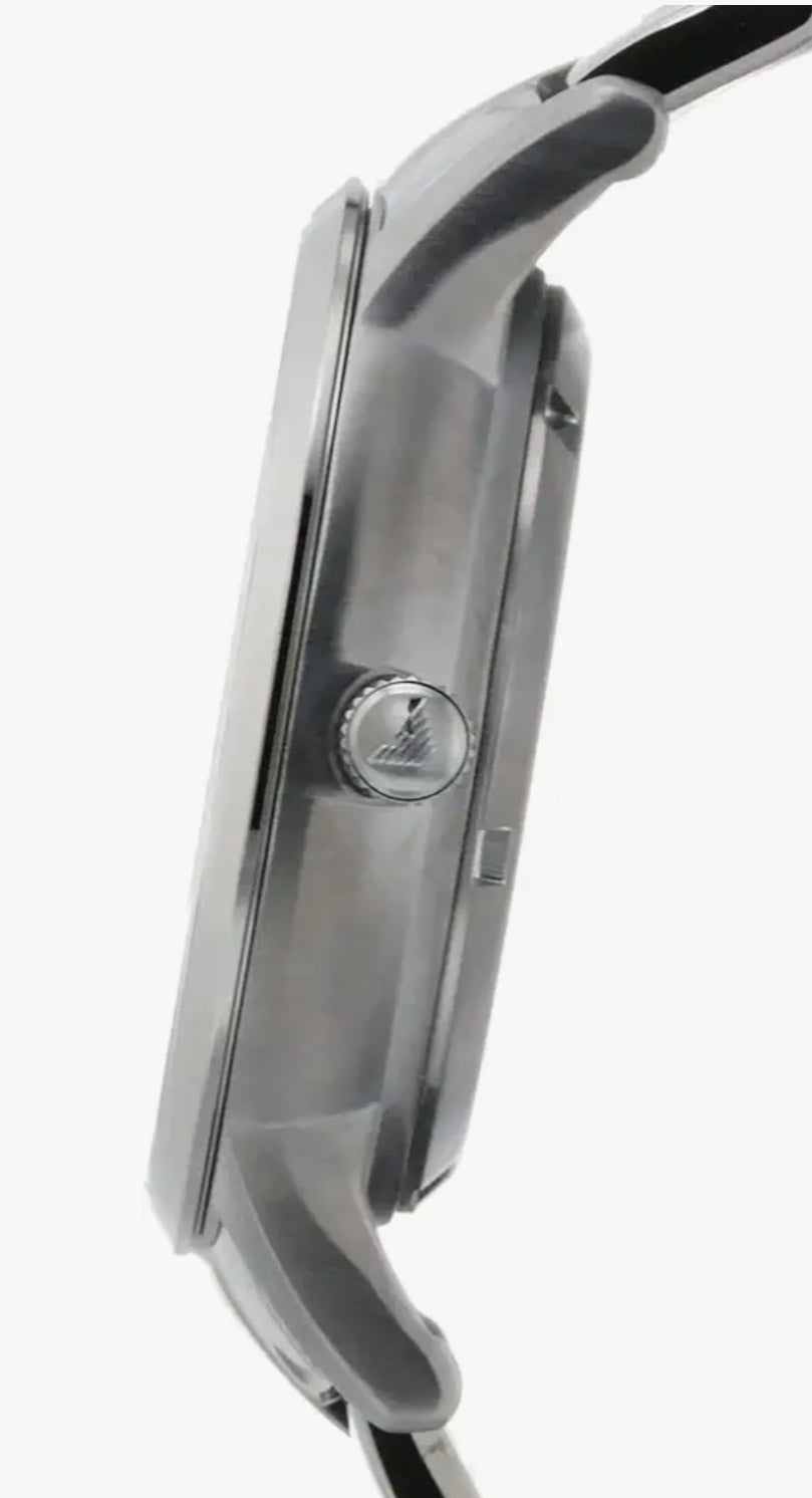 E A Renato Analog Blue Dial Men's